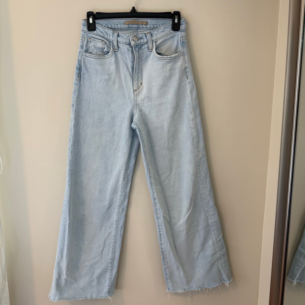 Joes Jeans The Mia High Rise Wide Leg Feelin Sparks Light Wash‎ Denim Size 26